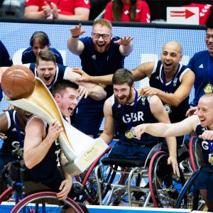 写真：18年世界選手権、決勝でアメリカに快勝し初優勝したイギリス（撮影・越智貴雄）