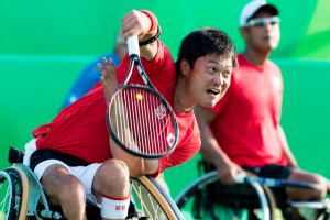 写真：車いすテニス国枝慎吾選手