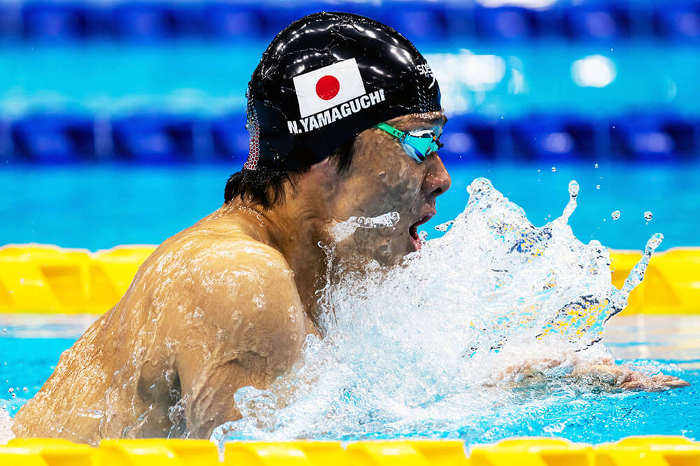 金メダルを獲得した水泳・山口尚秀選手