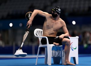 水泳男子200m個人メドレー。ニュージーランドのジェシー・レイノルズ選手