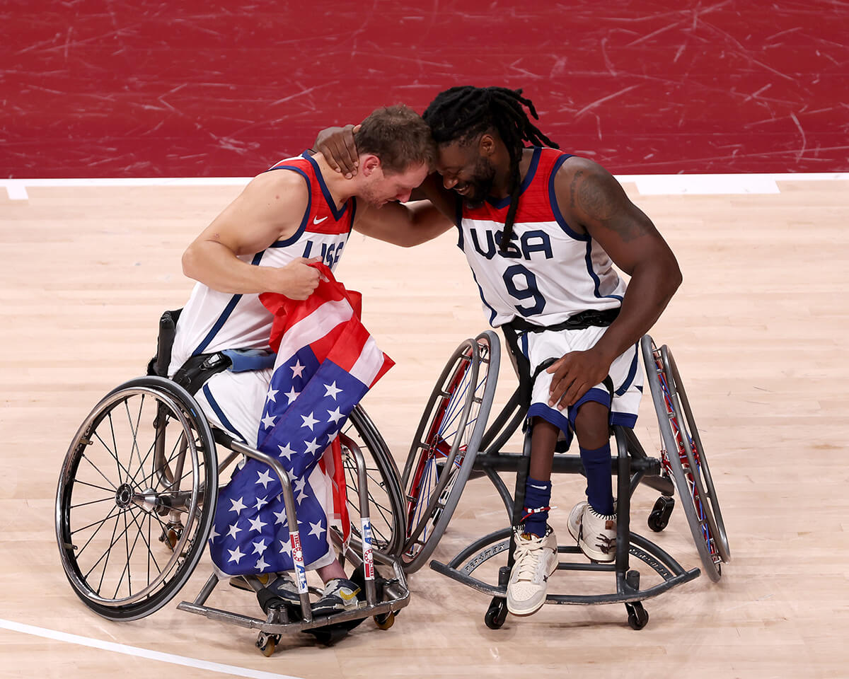 車いすバスケ男子金メダルのアメリカ代表